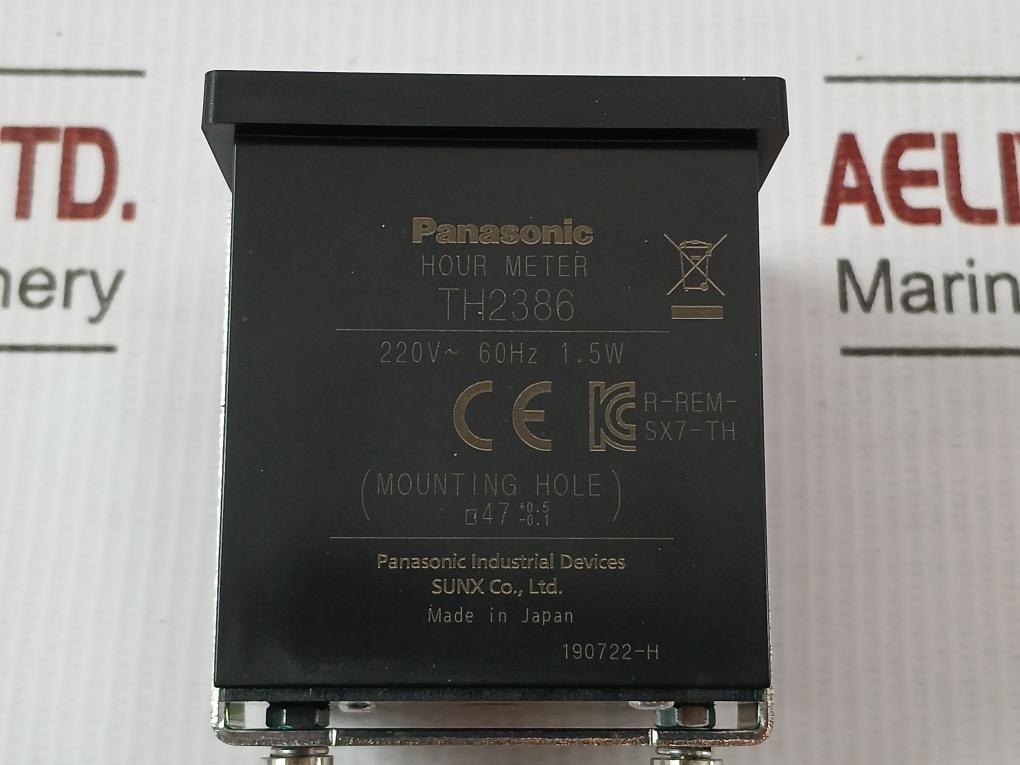 Th2386 Panasonic 220V 60Hz Hour Meter