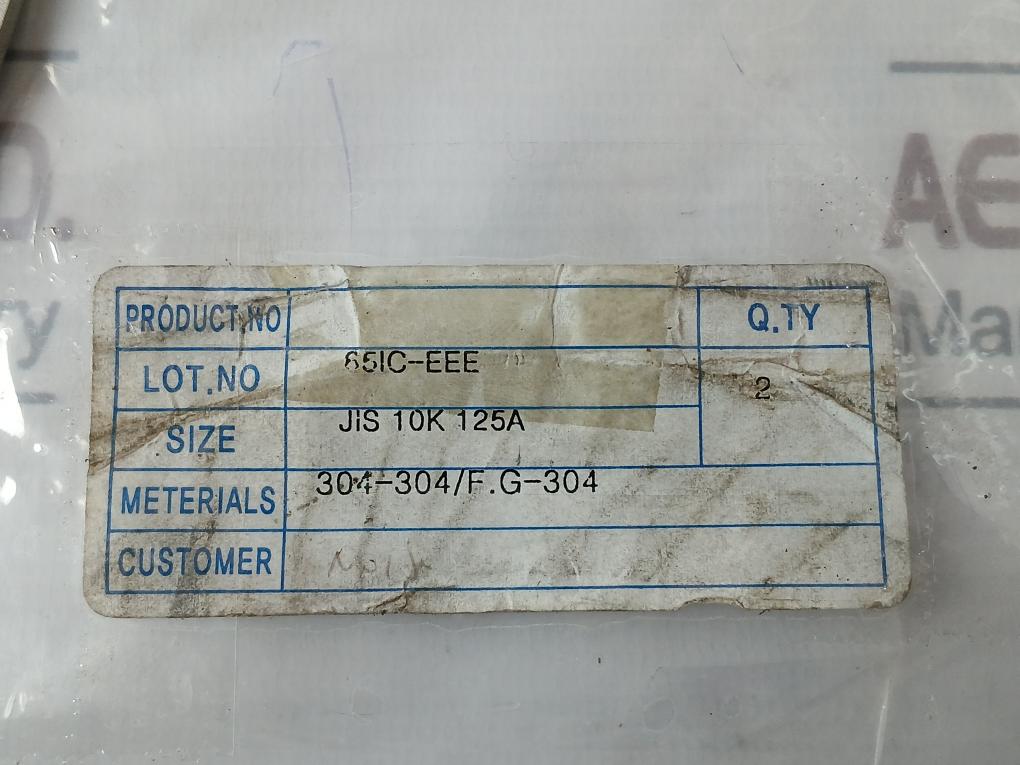 Th 304/F.G Gasket Jis 10K 125A F.G-304