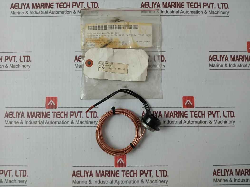 Therm-o-disc A7748 Automatic Reset Duct Heater Control Used