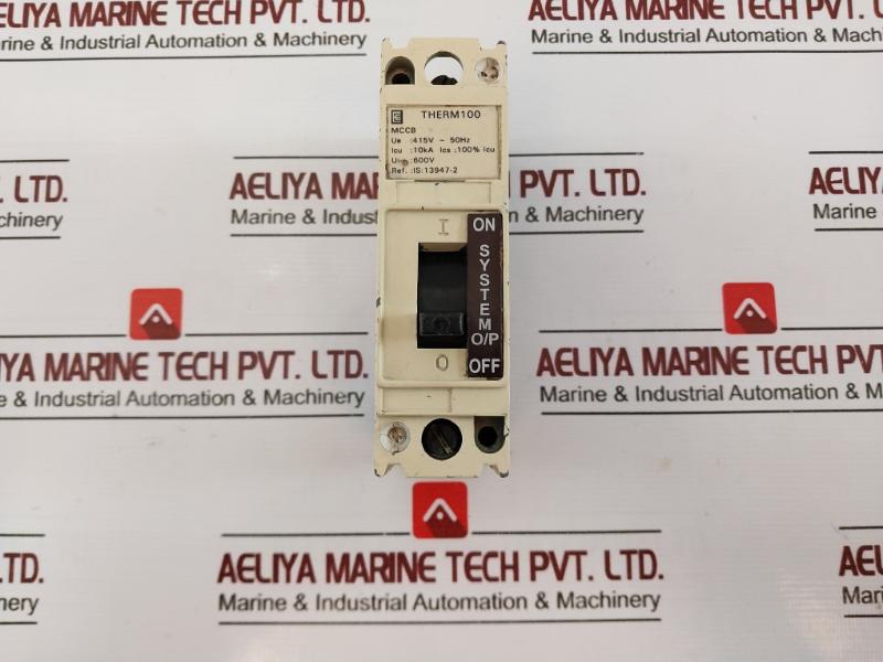 Therm 100 Mccb Circuit Breaker 415v 10ka 50hz 600v Ui