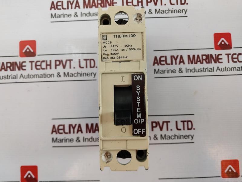 Therm 100 Mccb Circuit Breaker 415v 10ka 50hz 600v Ui