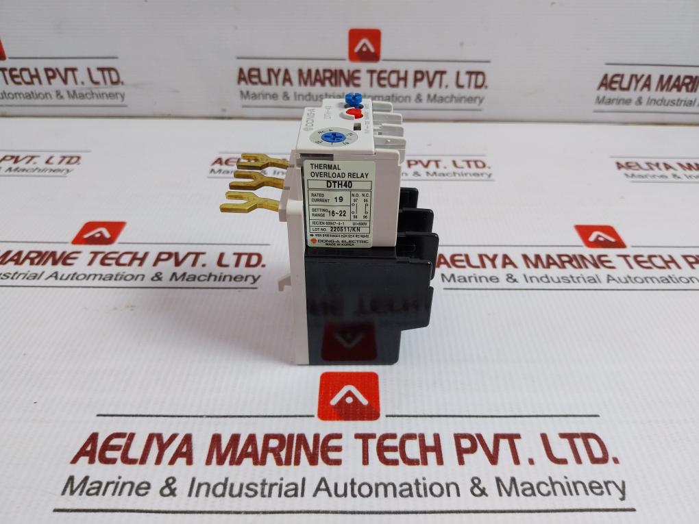 Thermal Overload Relay 19A 690V Dong-a Electric Dth-40