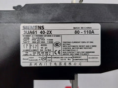 Thermal Overload Relay 3Ua61 40-2X Siemens 1000V 80-110A