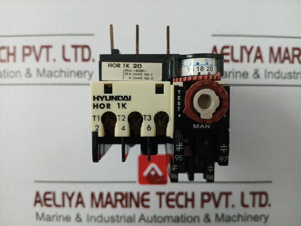 Thermal Overload Relay 600 Vac 0.5A Hyundai Hor 1K 20