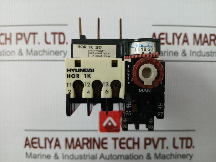 Thermal Overload Relay 600 Vac 0.5A Hyundai Hor 1K 20