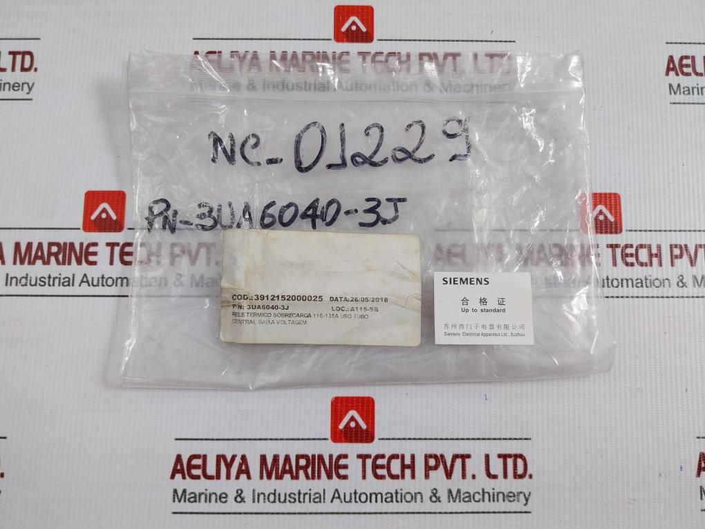 Thermal Overload Relay 690V 3Ua6040-3J Siemens