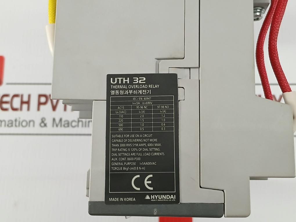 Thermal Overload Relay 690V/5A Hyundai Uth 32H