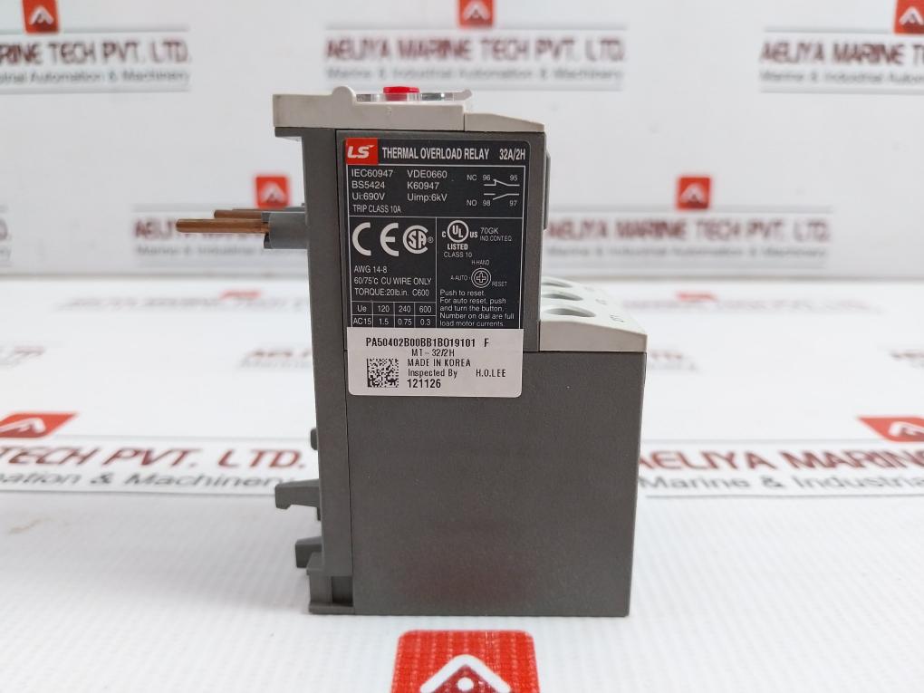 Thermal Overload Relay 690V Ls Electric Mt-32/2H