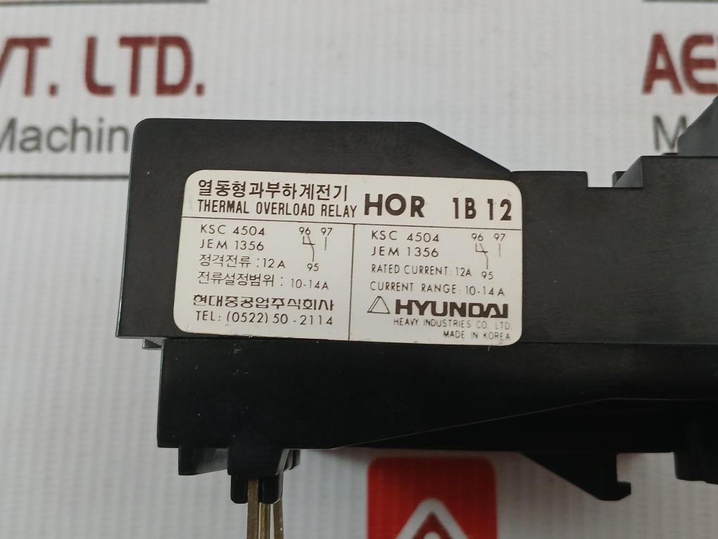 Thermal Overload Relay Hor 1B 12 Hyundai 10-14A
