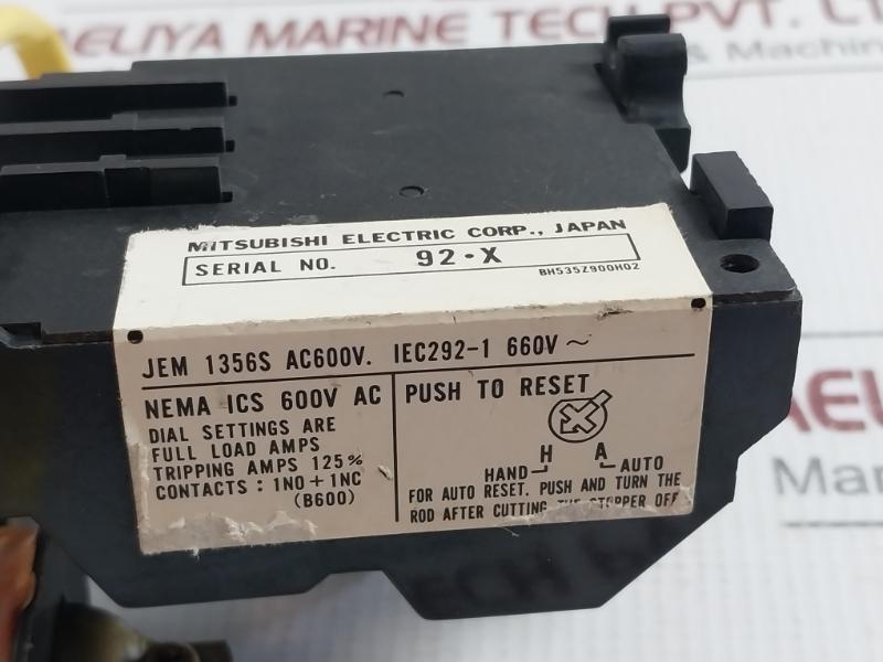 Thermal Overload Relay Th-k20Ta Mitsubishi 660V