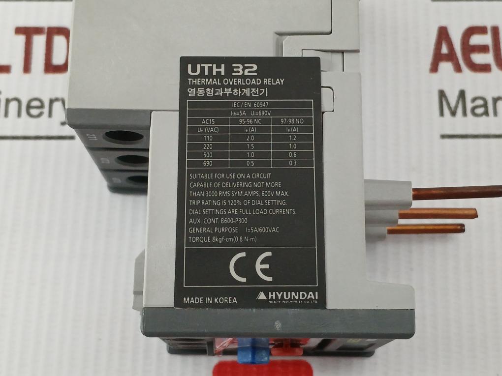 Thermal Overload Relay Uth 32H Hyundai 690V/5A