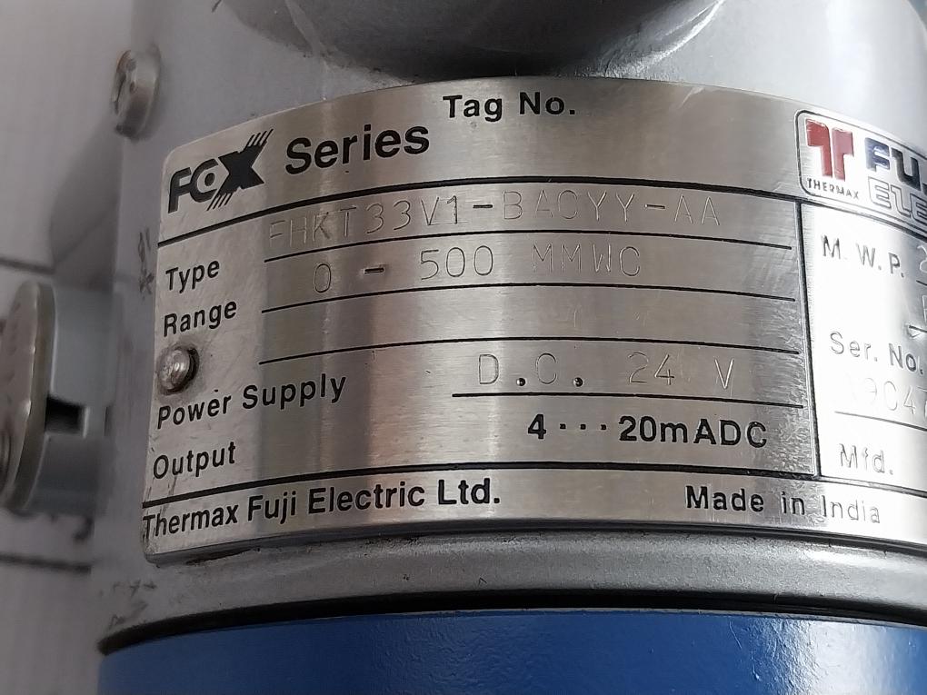 Thermax Fuji Electric Smartline Pressure Transmitter Fhkt33V1-bacyy-aa 24V Dc