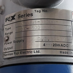 Thermax Fuji Electric Smartline Pressure Transmitter Fhkt33V1-bacyy-aa 24V Dc