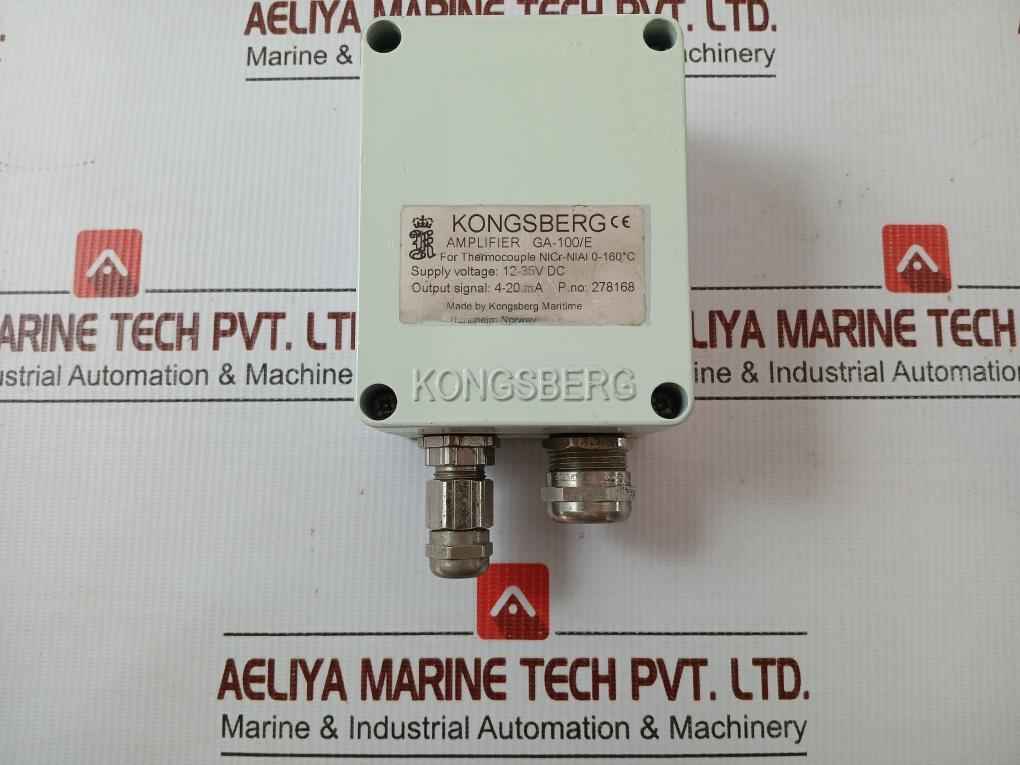 Thermocouple Amplifier Connection Box 12-35V Dc Kongsberg Ga-100/E