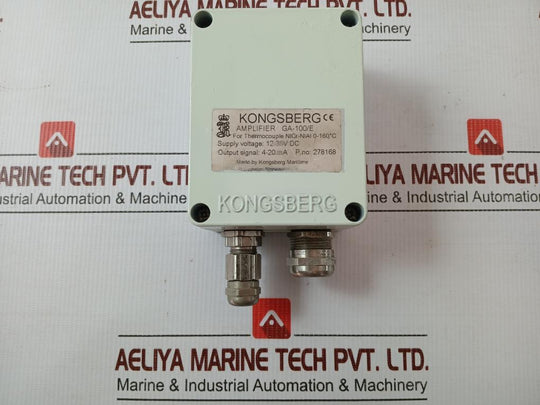 Thermocouple Amplifier Connection Box 12-35V Dc Kongsberg Ga-100/E
