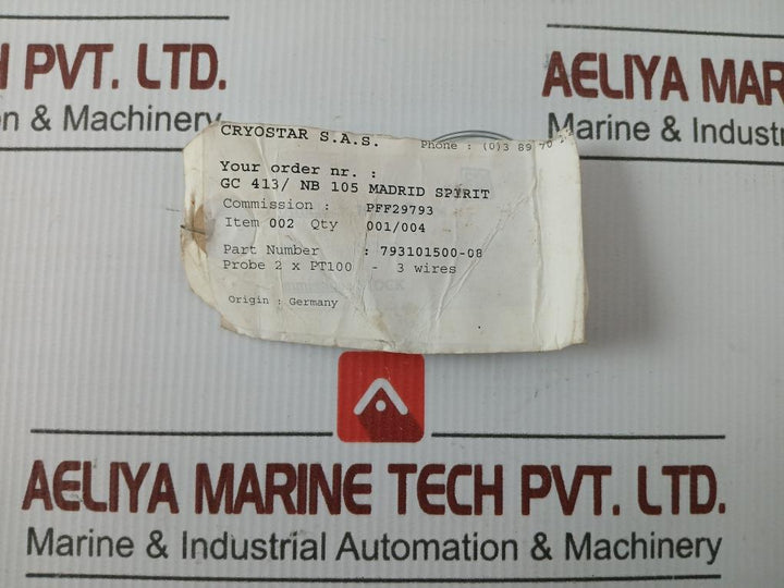 Thermocouple Ip6X L-84 D-10 T-3/8 Bsp= Mm Jumo 793101500-08