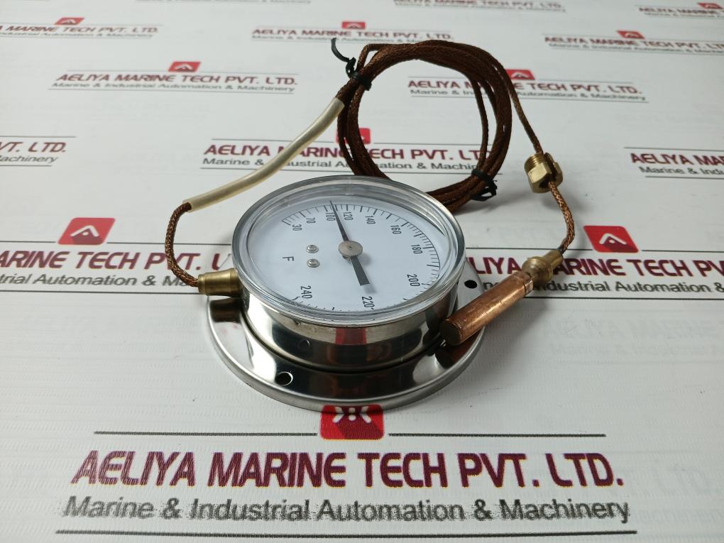 Thermoking 12U637 Analog Panel Mount Thermometer For 30 To 240 Degrees