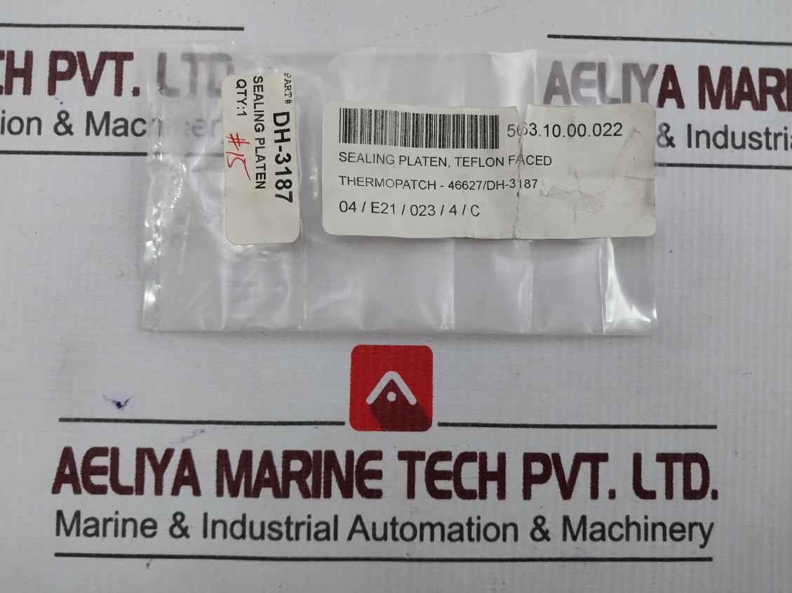 Thermopatch Dh-3187 Sealing Platen,Teflon Faced