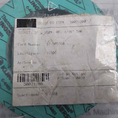 Thermoseal C-4401 Gasket 3” X 150# Rf; 1/16” Thk