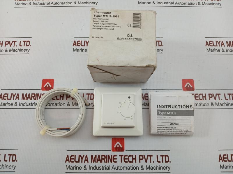 Thermostat For Wall Mounting Mtu2-1991 Oj Electronics 230 Vac