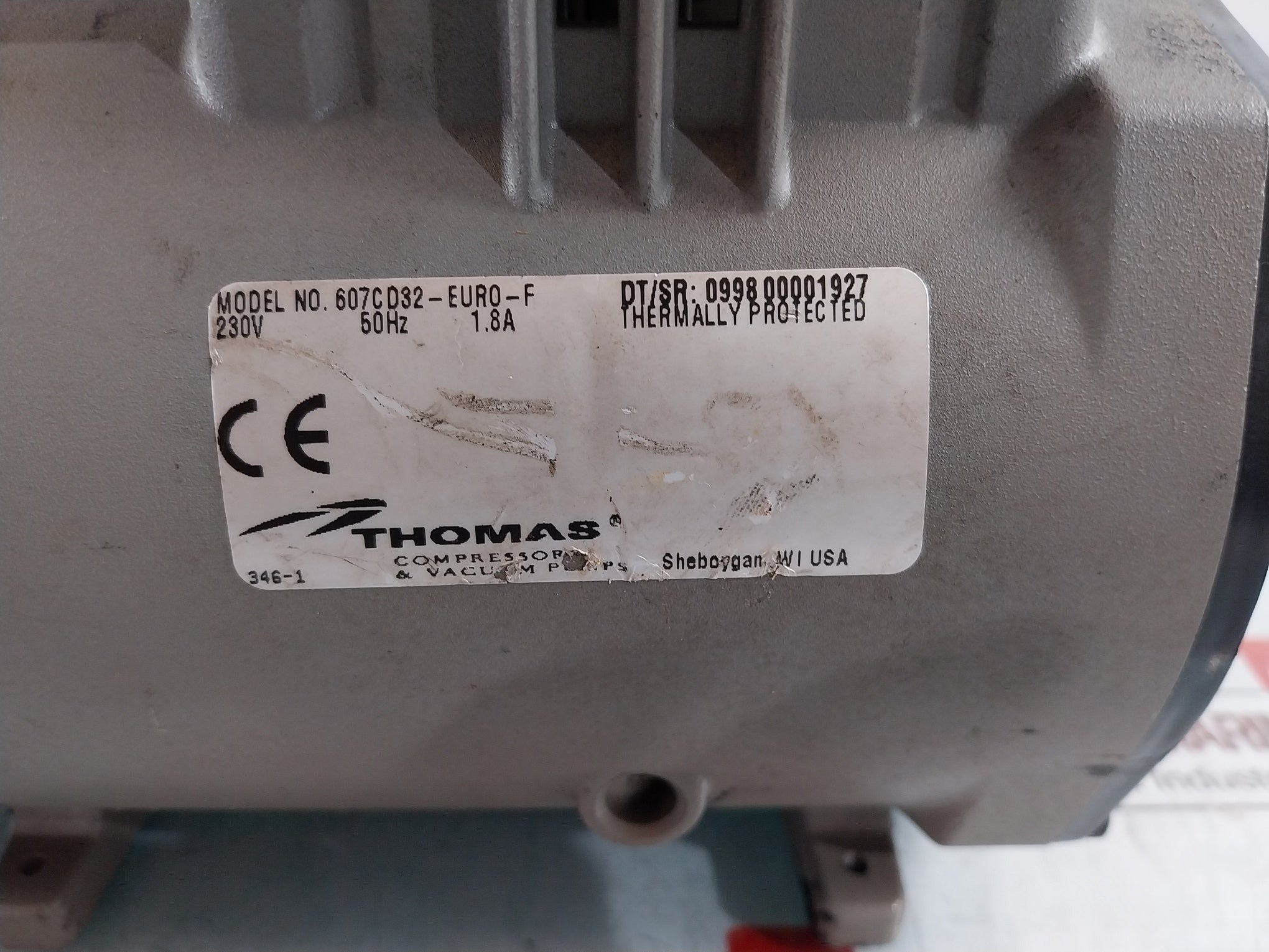 Thomas 607cd32-euro-f Compressor &amp; Vacuum Pump 230v 50 Hz