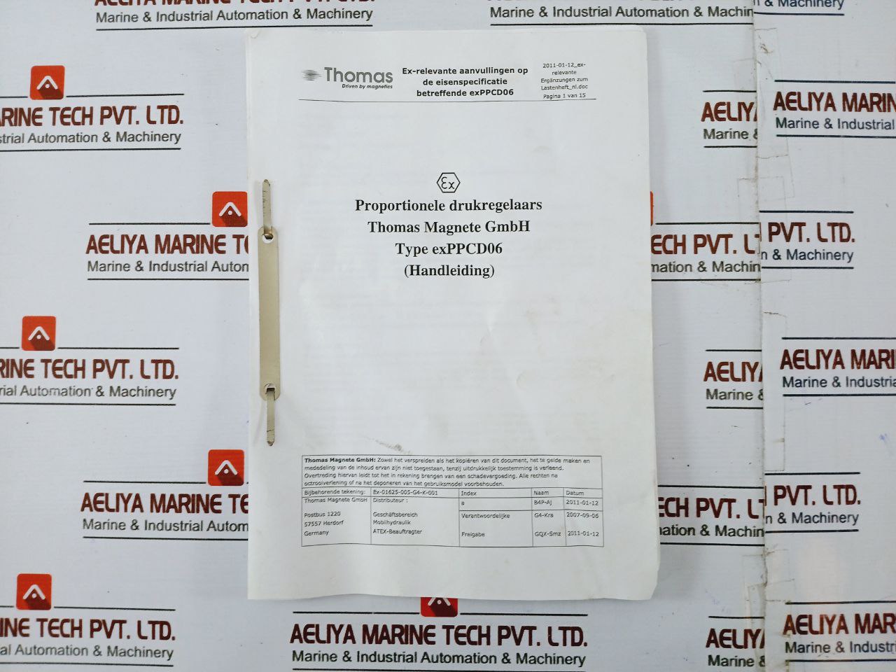 Thomas Magnete EXPPCD06 Solenoid Valve 24VDC 20BAR