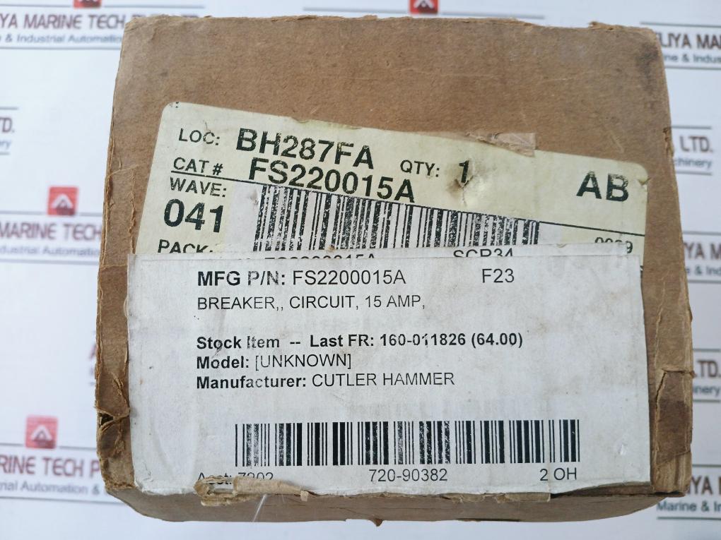 Thomas & Betts Fs220015A Circuit Breaker 2 Pole Unit Ta050Fs