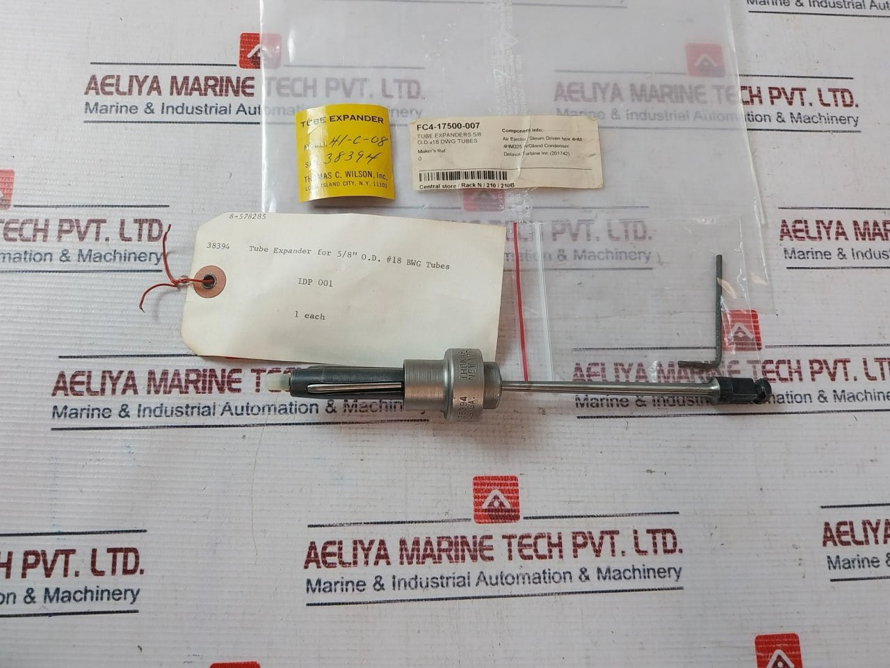Thomas C. Wilson 41-c-08 Tube Expander 38394 5/8” O.D. X 18-19 Ga