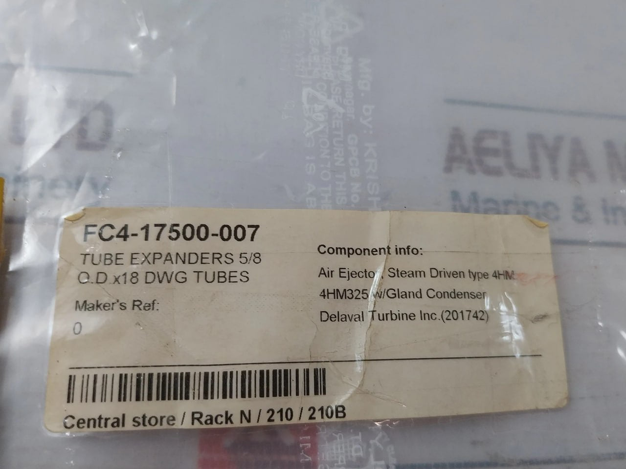 Thomas C. Wilson 41-c-08 Tube Expander 38394 5/8” O.D. X 18-19 Ga