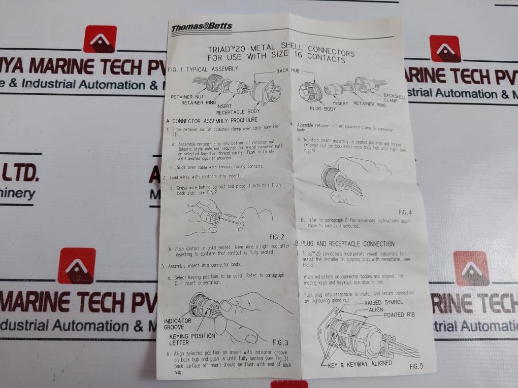 Thomas & Betts 484-256 Cable Socket Shell Connector