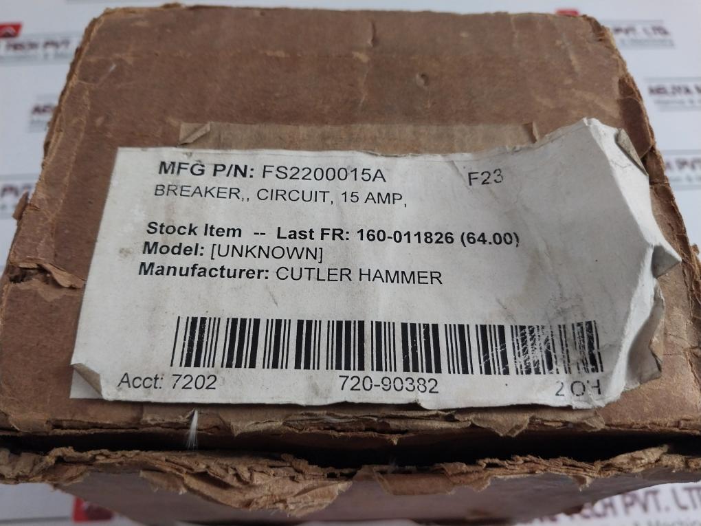 Thomas & Betts Fs220015A Circuit Breaker Ta050Fs Rev A