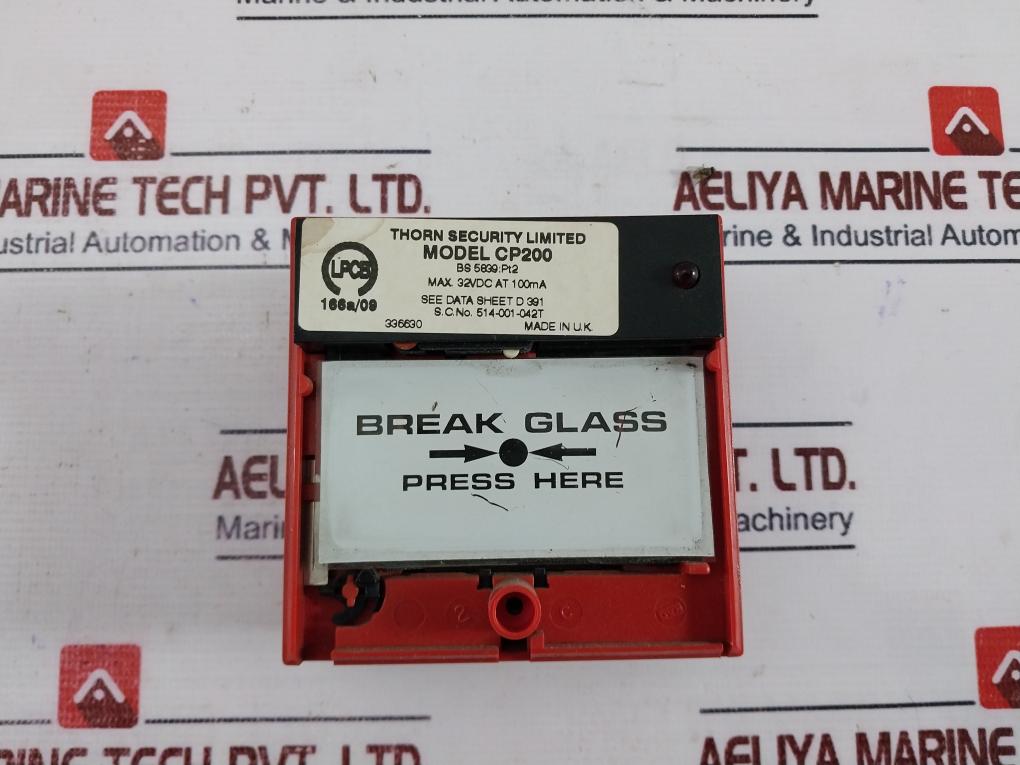 Thorn Security Cp200 Fire Alarm Panel, 32vdc At 100ma