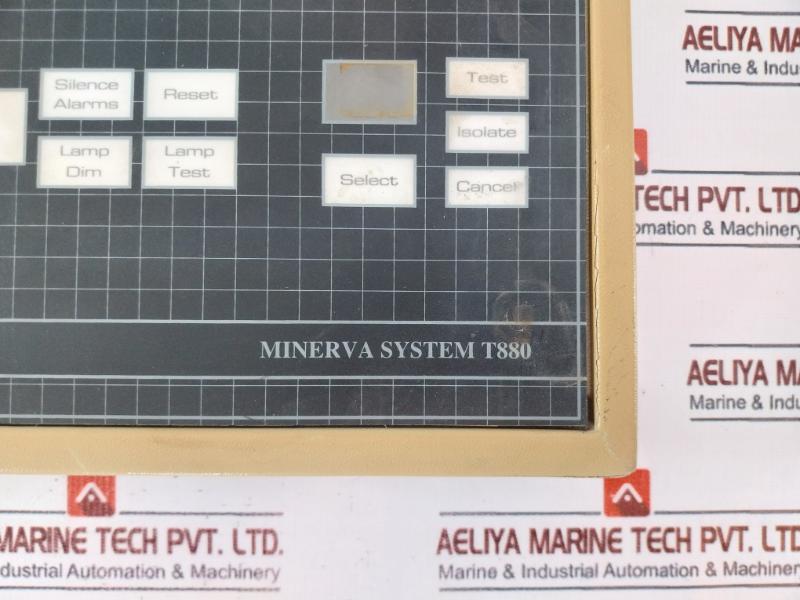 Thorn Security T880 Minerva System Fire Alarm Control Front Panel