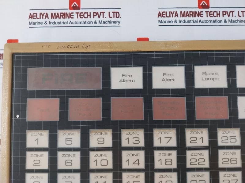 Thorn Security T880 Minerva System Fire Alarm Control Front Panel