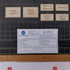 Thorn Security T881 Fire Alarm Control Panel 8 Zone Display Controller 125065605