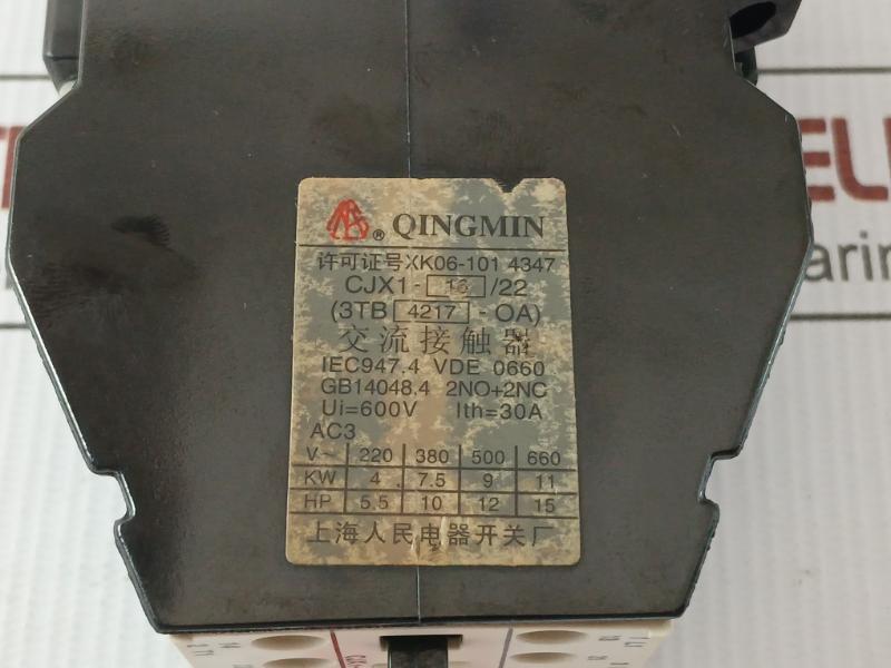 Three-pole Magnetic Ac Contactor Cjx1-16/22 Shanghai 30A