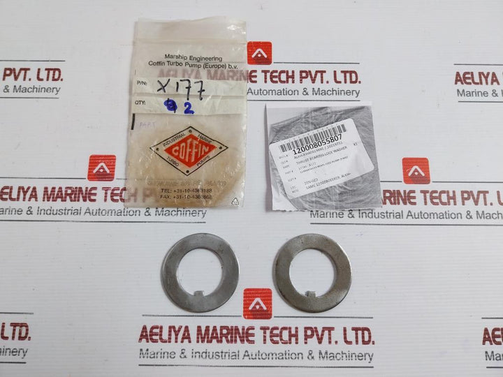 Thrust Bearing Lock Washer For Main Feed Pump 17746 X177 Coffin Turbo Pump