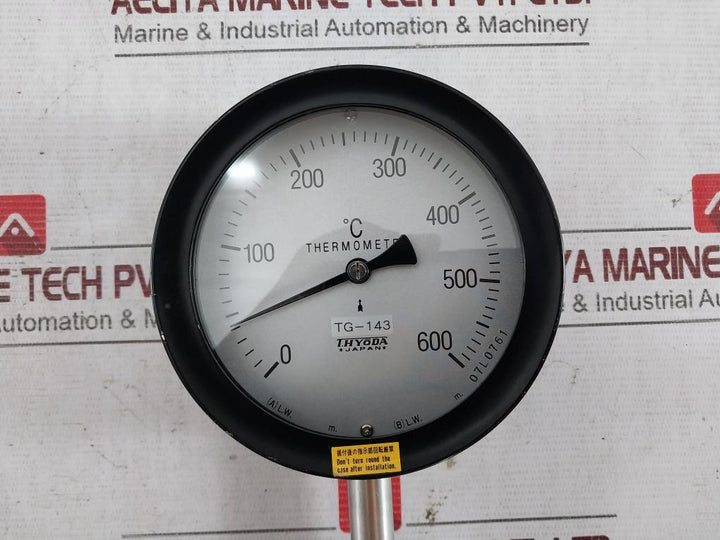 Thyoda 0 To 600?C Thermometer Tg-143 07L0761