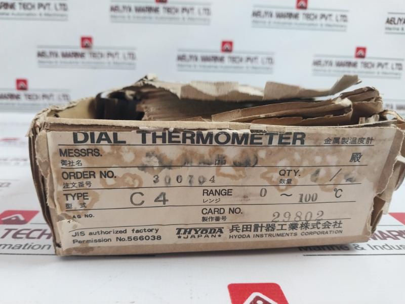 Thyoda C4 Dial Thermometer 0-100°c 92k0863 152-18o-002