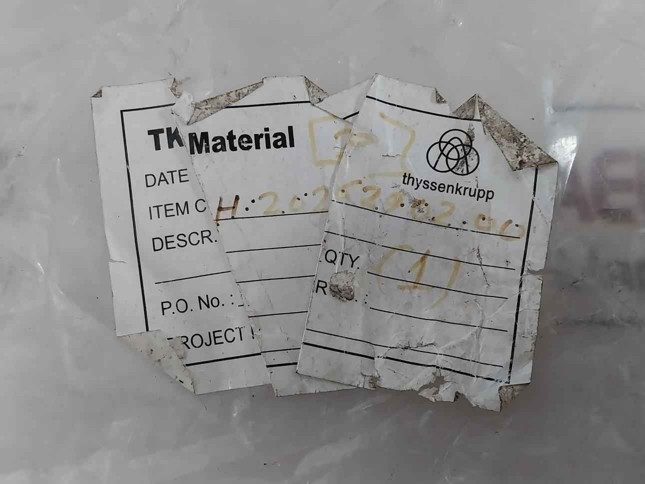 Thyssenkrupp H.20231.629.02.00 Tksy Material Pes011100012
