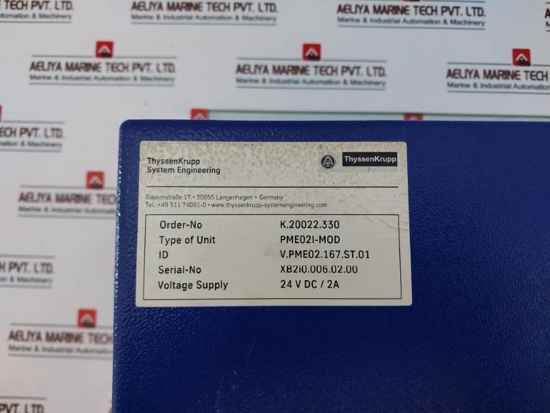 Thyssenkrupp Pme02i-mod System Engineering V.pme02.167.st00, 24vdc 2a