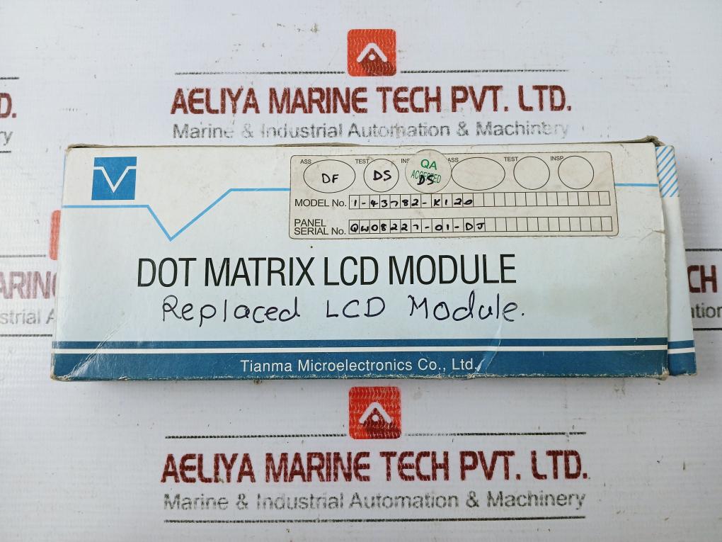 Tianma Microelectronics 1-43782-k120 Dot Matrix Lcd Module, Dfmc24064-02