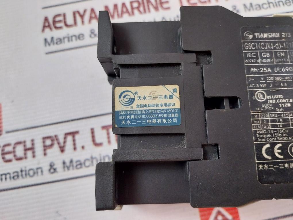 Tianshui 213 Gsc1 (Cjx4-d)-1210 Contactor