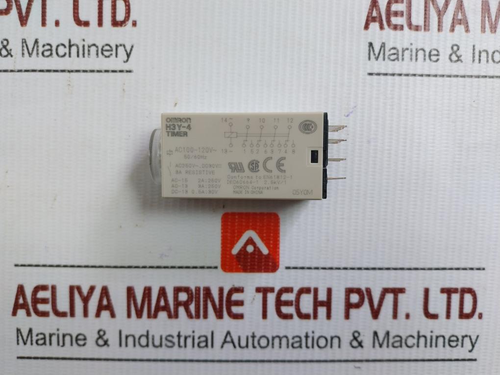 Time-Relay-Ac100-120V-50-60Hz-0-10Sec-Omron-H3Y-4-208919-8