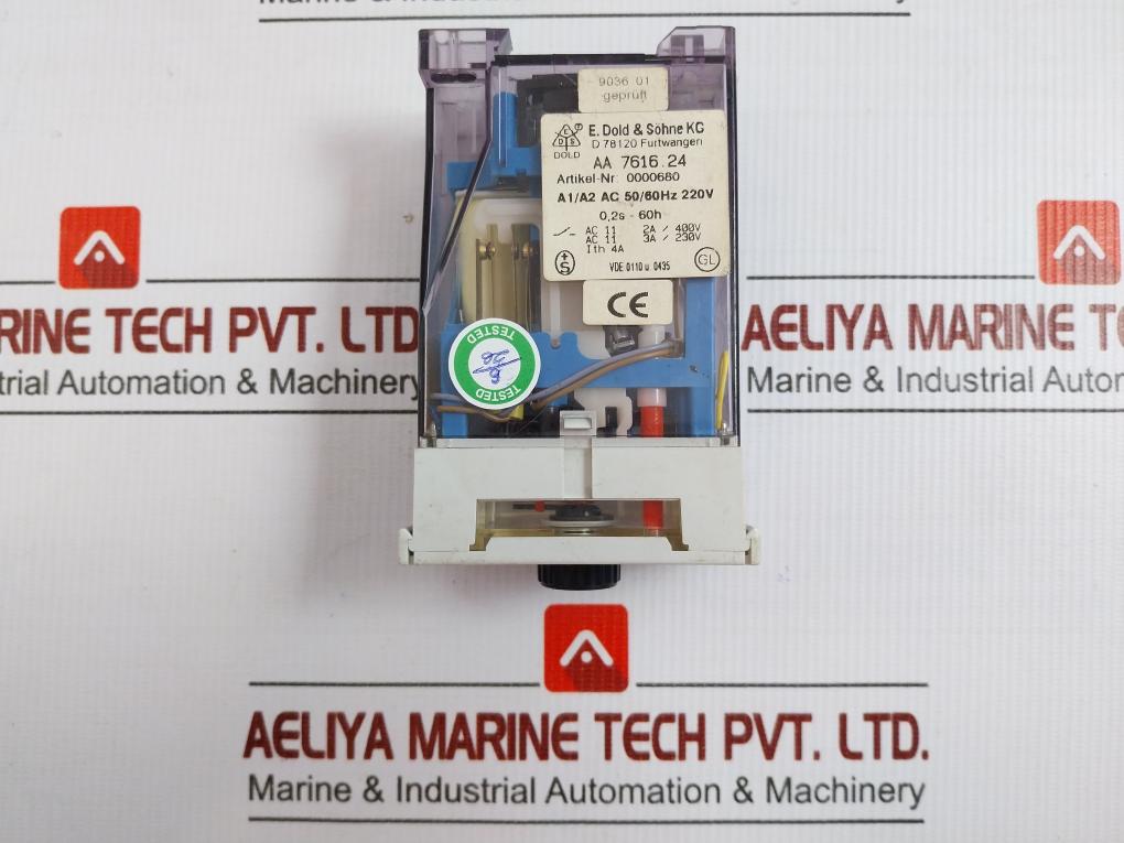 Time Delay Relay Aa 7616.24 E.Dold & Sohne 50/60Hz 220V