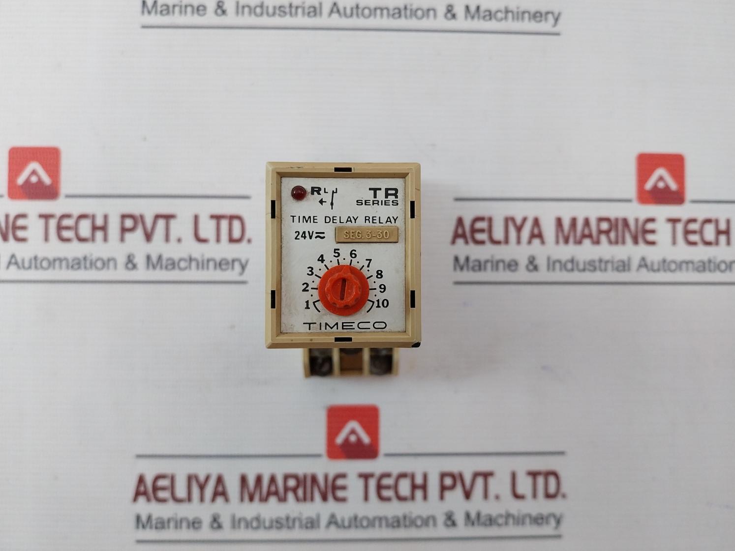 Timeco Tra 45 Time Delay Relay Module With Base Seg. 3-30 1500Va