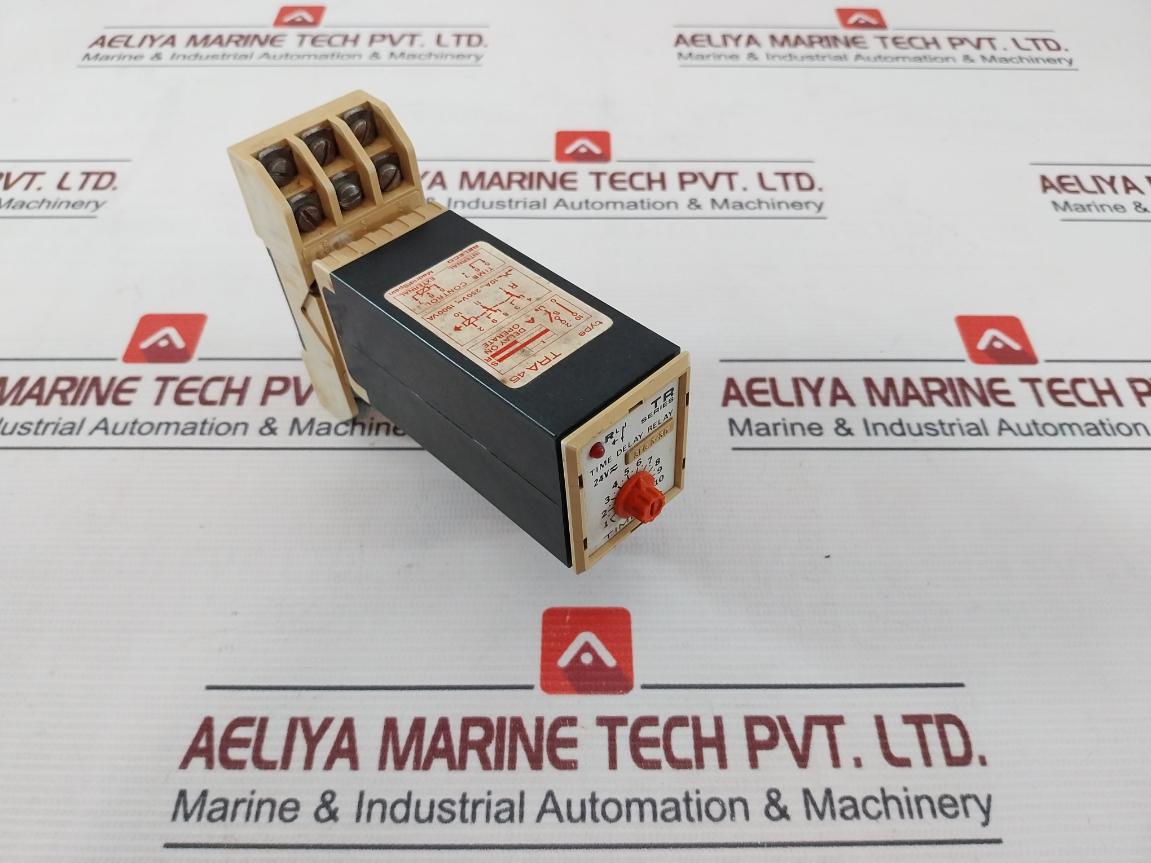 Timeco Tra 45 Time Delay Relay Module With Base Seg. 3-30 1500Va