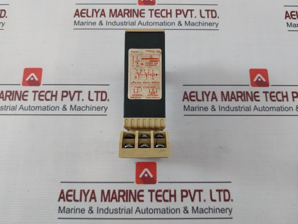 Timeco Tra 45 Time Delay Relay Module With Base Seg. 3-30 1500Va
