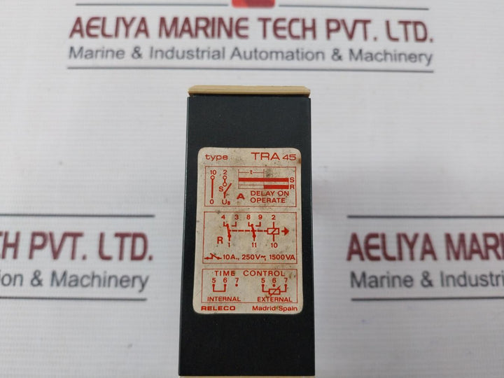 Timeco Tra 45 Time Delay Relay Module With Base Seg. 3-30 1500Va