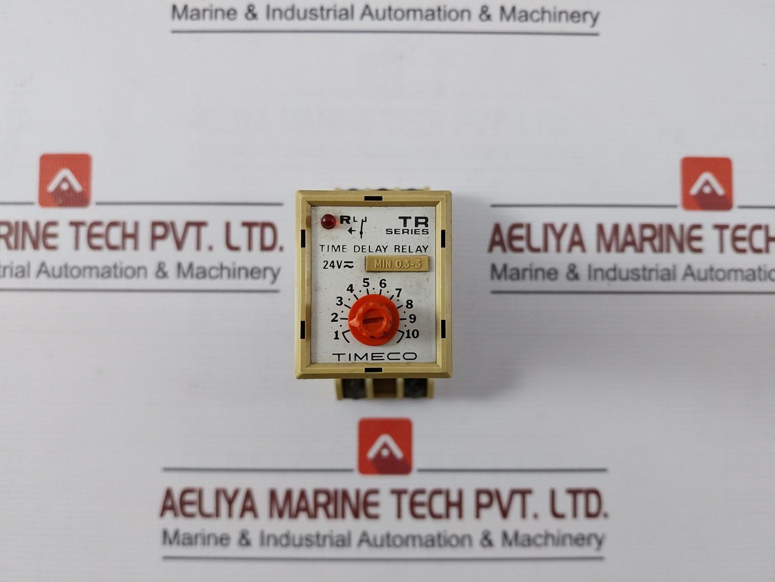 Timeco Tra 45 Tr Series Time Delay Relay Module With Base 24V Ac